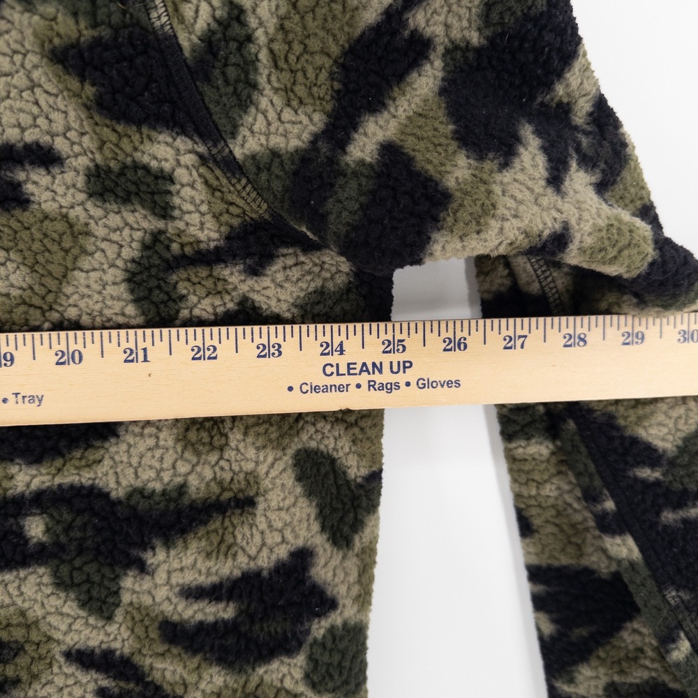 Carhartt Mens Large Fleece Snap Front Jacket Camo Relaxed Fit 104991-M Anorak - Picture 5 of 6